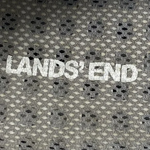 LANDS END Women's Size 11B MARY JANE SHOE White/Gray MESH FLATS SNEAKERS #481528 - Picture 9 of 10